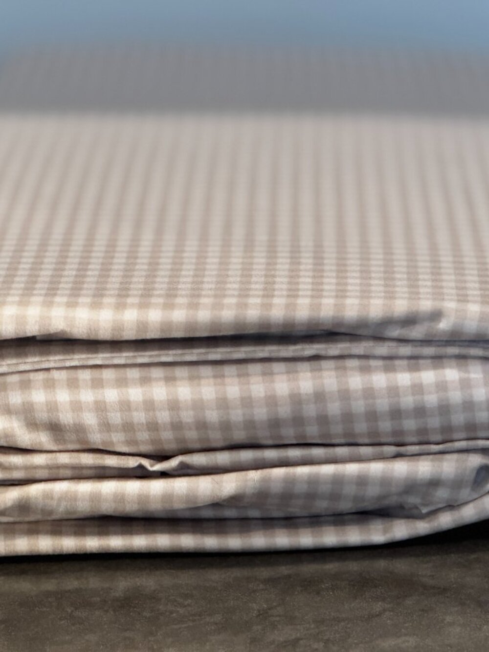 NWT Rachel Zoe Beige Gingham Ruffle Accent Pillow/Queen Sheet ONLY- Cottagecore - Picture 5 of 13